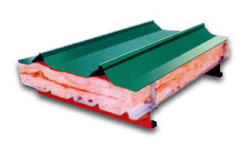 Fiber Glasswool sandwich roof panel